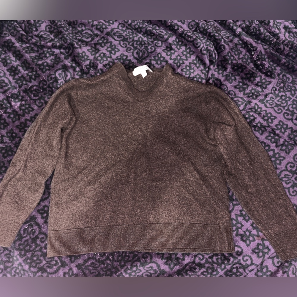 Turnbury Brown Women's V-Neck Sweater